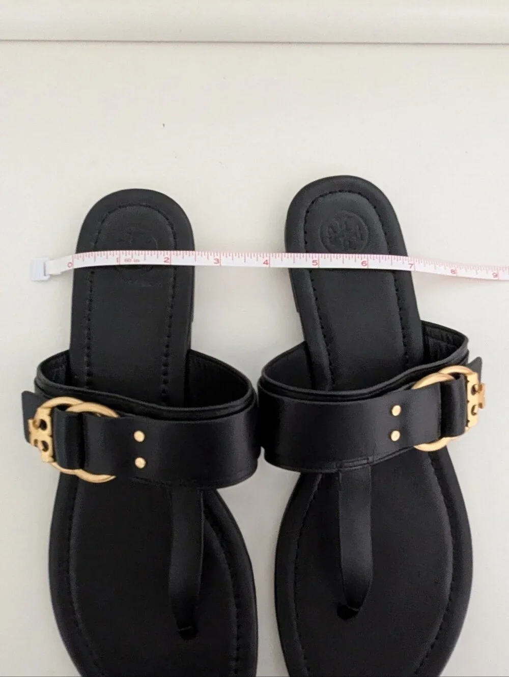 EUC! Tory Burch Marsden Sandal In Black Leather Size 10.5